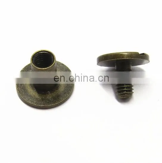 Antique Brass Decorative Rivet Button Metal Screw Rivets For Bags photo-3
