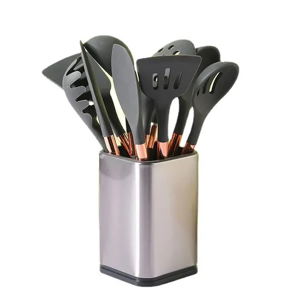 Kitchen Accessories Home and Kitchen Cookware Sets Silicone Cooking Tool Sets Non-Stick Cocina de Silicone Kitchen Utensils Sets photo-2