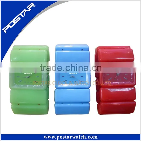 Superior Quality Silicone band Watch bright color clock watch