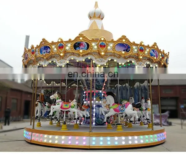 Hot Carousel Amusement Equipment for Kiddie Carousel Attractions Merry go Round Rides for Sale photo-2
