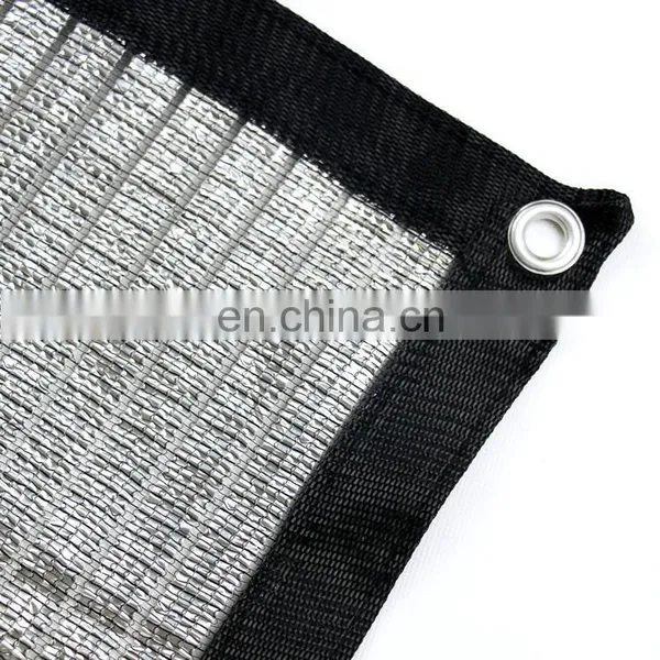 Aluminum Knitted Shade Cloth Car Parking Shade Net Garden Reflective Aluminum Foil Shading Net 95 for Sale photo-5