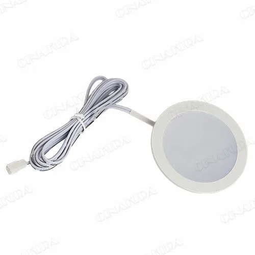 Linkable Under Cabinet LED Lighting Hard Wire 12V Slim Aluminum Dimmable Puck Lights With Wireless Controller for Ambiance Lighting(6 Lights, Daylight White, NO Wall Plug) photo-5