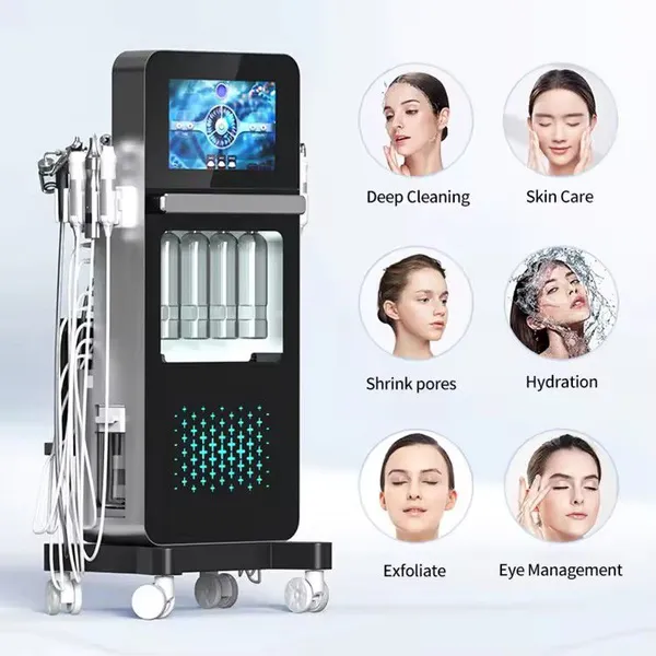 ADM Popular Product Microdermabrassion and Hydra Oxygen Facial Skin Rejuvenation Deep Cleaning Hydra Oxygen Facial Machine 2024