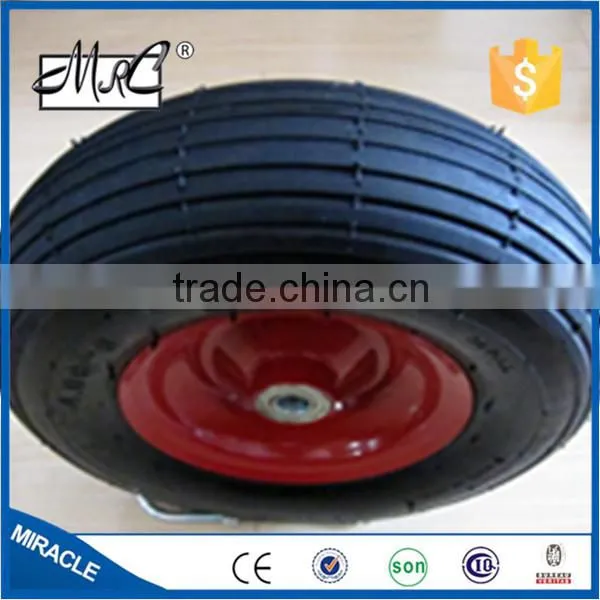 High Quality One Wheel Enclosed Structure Pneumatic Rubber Wheelbarrow Wheel 3.50-6 photo-4