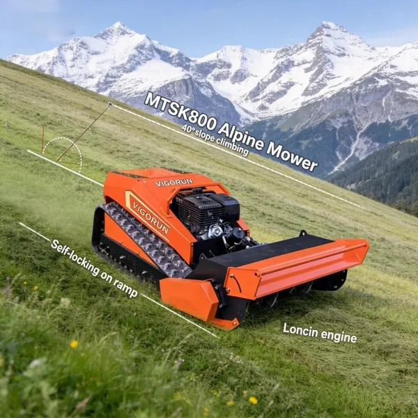 Mower Bcs Self-Locking Motor Desbrozadora Forestal Control Remoto ATV Flail Mower For Tea & Coffee Plantations