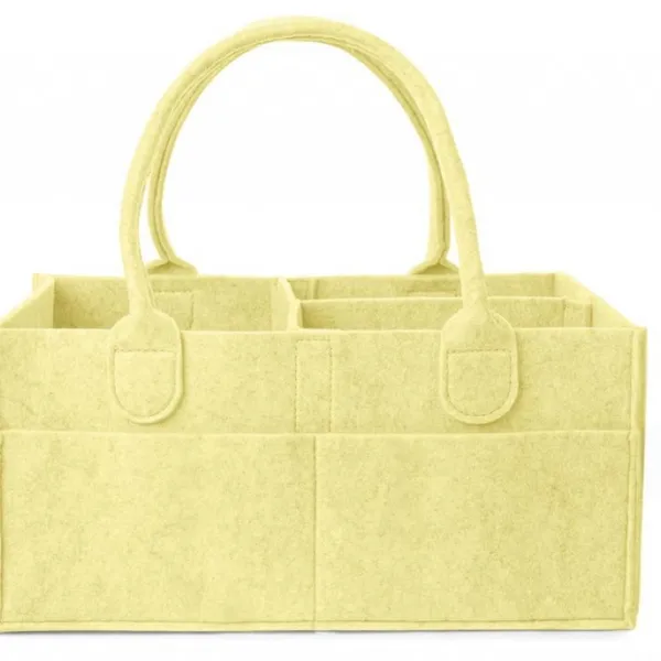 Felt Baby Diaper Caddy Organizer With Multi Pockets photo-3