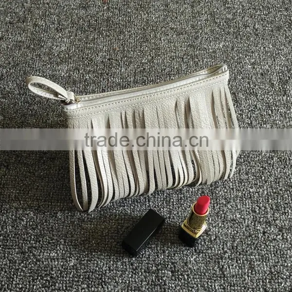 Tassel Cosmetic Bag Restore Ancient Pure Color Makeup Bags Fringe Tassel Bag photo-3