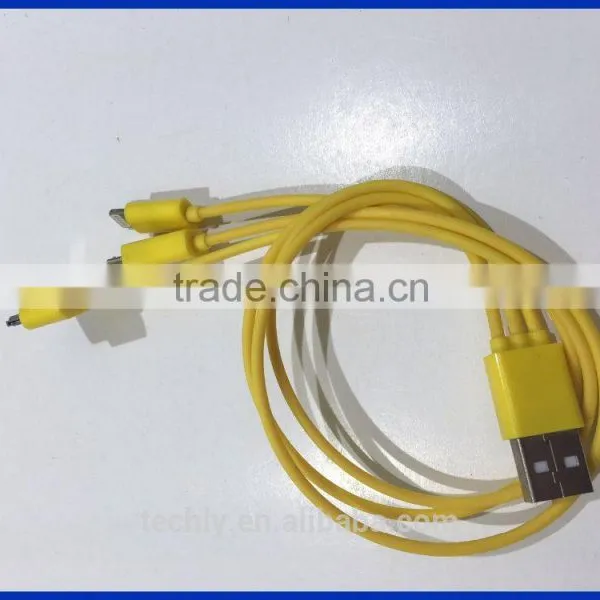 New Color Blister Pack for Green Color 3 In 1 USB Charger Cable for Iphone and for Samsung Use of Cable photo-5