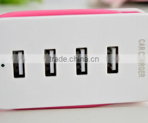 4 USB Port 4.3 A New Design Usb Car Charger With Universal Car Adapter With Usb Charger photo-4