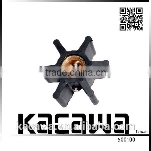 Replacement inboard engine rubber impeller for Mercruiser engine impeller