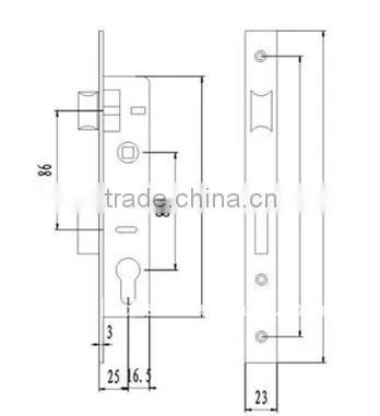 Flat Wood Door Lock photo-2
