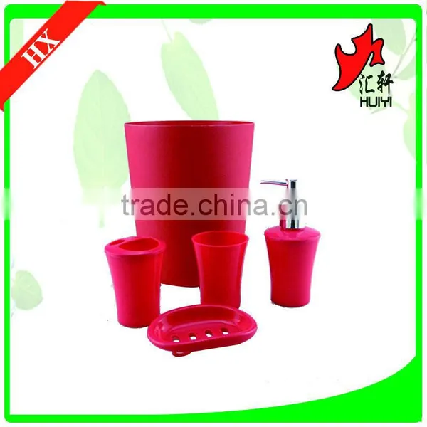 Hot Sales 4pcs Palstic Bathroom Accessory Sets