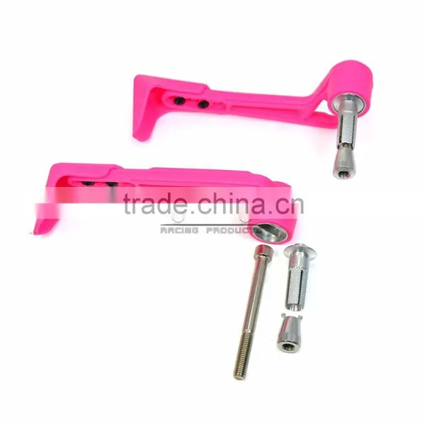 BJ-LG-004 Chinese Motorcycle Parts Pink Bent Style Adjustable Plastic Lever Guard photo-5