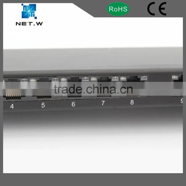 Patch Rack, 0.5u Height Cat 5e, 24 Port Cat5e Patch Panel, Rj45 Panel photo-3