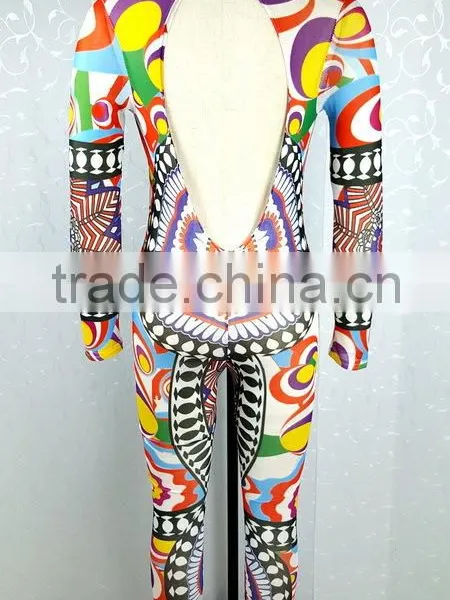 Summer 2016 Women Full Figured Printing Designs Jumpsuits and Rompers photo-5