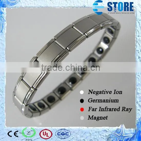 Stainless Steel Bracelet Clasp Positive Energy Bracelets With Germanium Stones photo-2