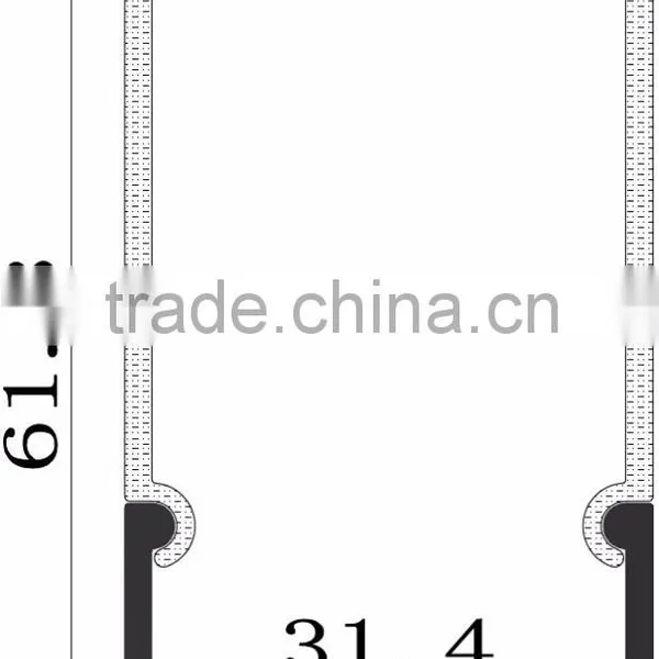 62X35mm Aluminum Flat LED Profile Housing for Led Pendent Light/led Linear Light photo-2