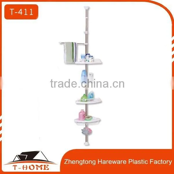 wholesale topping telescopic bathroom corner shelf