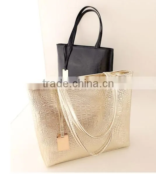 New 2015 Selling Women PU Leather Handbag,Tote Shoulder Bags Large Capacity PU Weave Bags Fashion Design photo-6