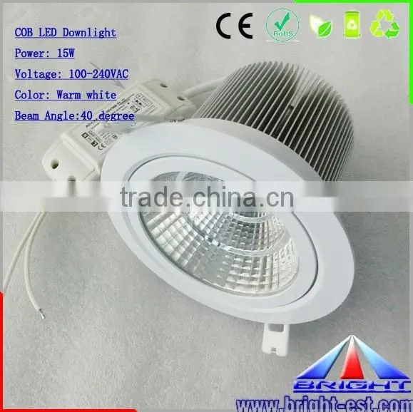 China Supply 15w Dimmable COB LED Downlight With CE RoHs Approved. photo-3