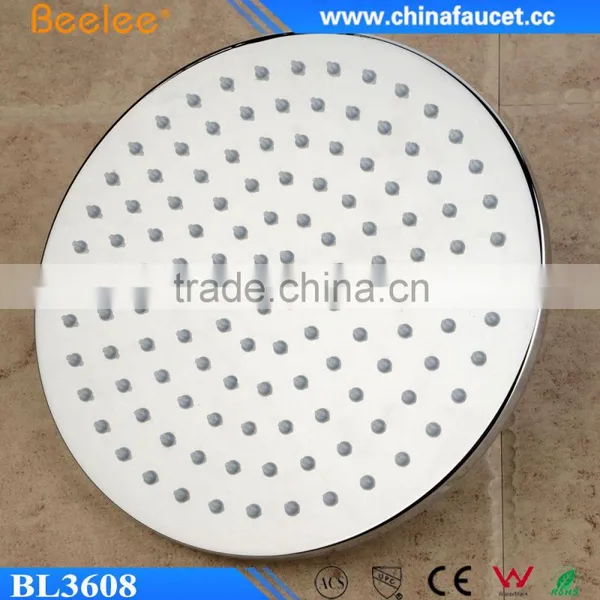 202mm Round Brass High Pressure Spray Water Saving Overhead Shower photo-3