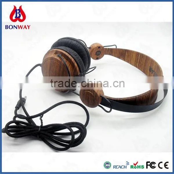 Stylish Wired Wood Headphone for PC photo-3