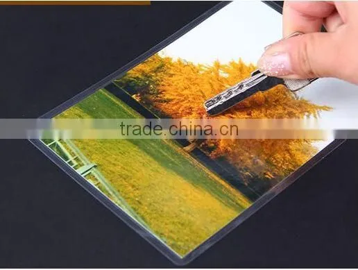 High Quality Clear Heat Sealing Plastic Pouch for ID Cards or Photo photo-5