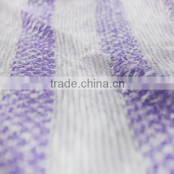 Jiufan Textile 2015 Fashionable Ployester Slub Hacci Knit Fabric for Garments Sweater photo-4