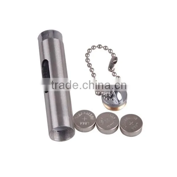TP-302 White and Laser Light Aluminum LED Flashlight Keychain photo-4