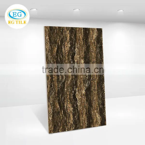 120x60 Coffee Brown Pearl Stone Travertino Polished Gres Porcellanato Tile photo-2