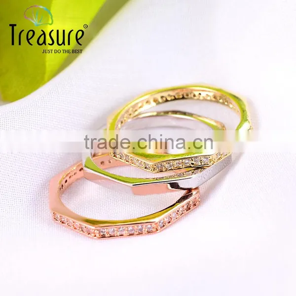 Multi-color Charming Wholesale Jewelry Fashion Diamond Engagement Ring Zircon Ring photo-2