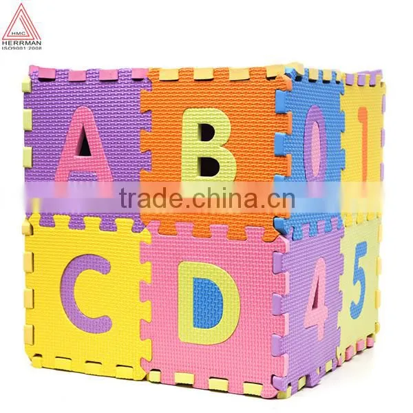Baby Eco-friendly Interlocking EVA Foam Alphabet Puzzle Mats photo-2