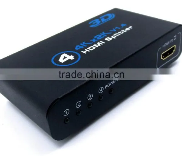 1x4 HD MI 2.0 Splitter 4K 1080P 4 Port H DMI Splitter 1 in 4 0ut Audio Video Converter Support HDCP 3D With 5V Power Adpter photo-3