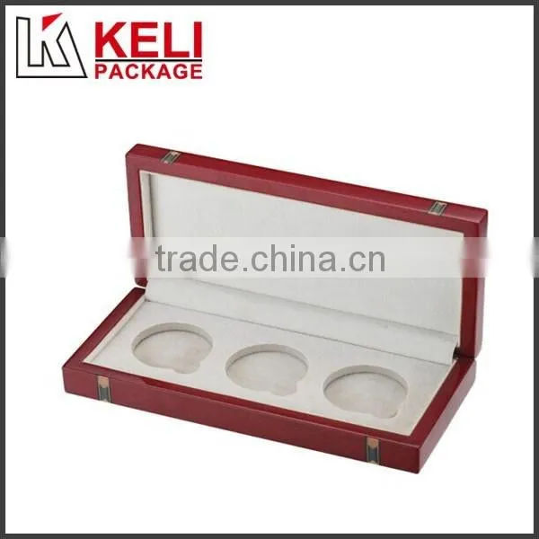 Glossy Wooden Coin Collection Box photo-2