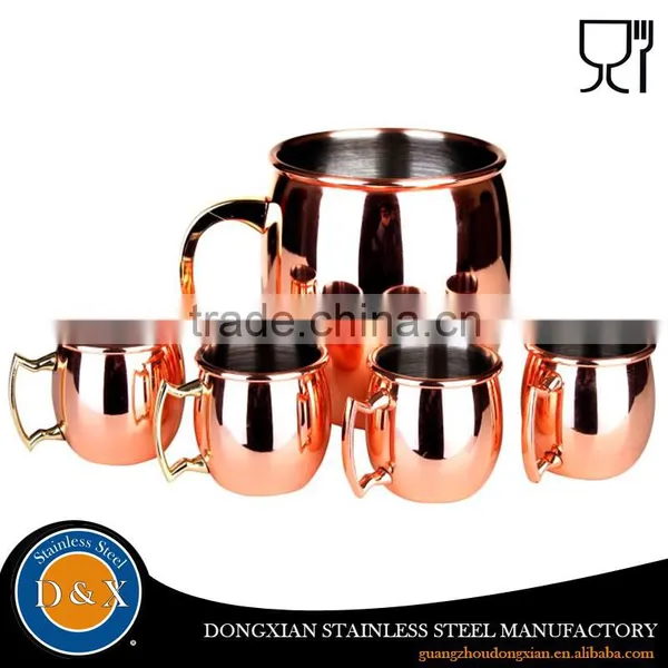 Hot Promotion Low Price Stainless Steel Copper Mugs Set photo-6