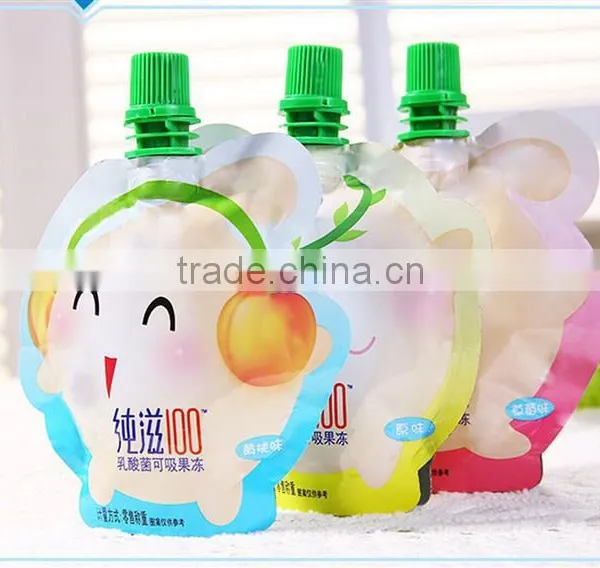 High Quality Plastic Juice Food Liquid Drink Pouch With Spout Bag photo-3
