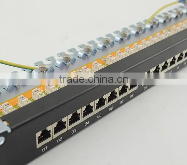 LY-PP6A-17 Made In China Cat6a Patch Panel T568 A, T568B Wiring Pattern Stp Cat 6 Patch Panel photo-3