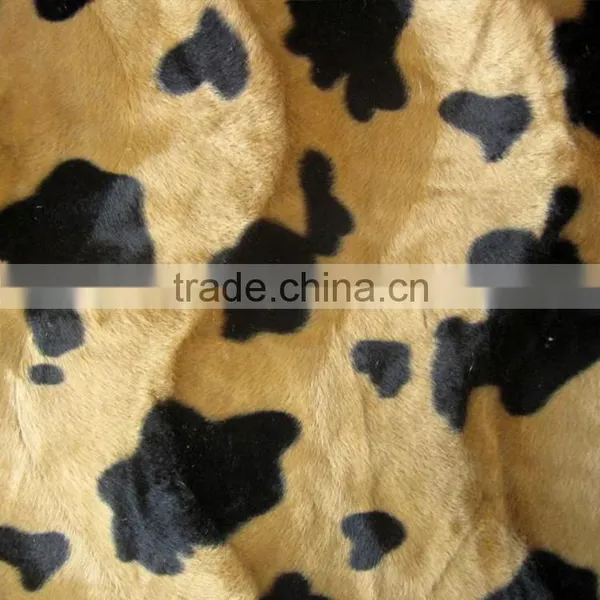 100% Polyester Customized Functional Short Plush African Print Fabric
