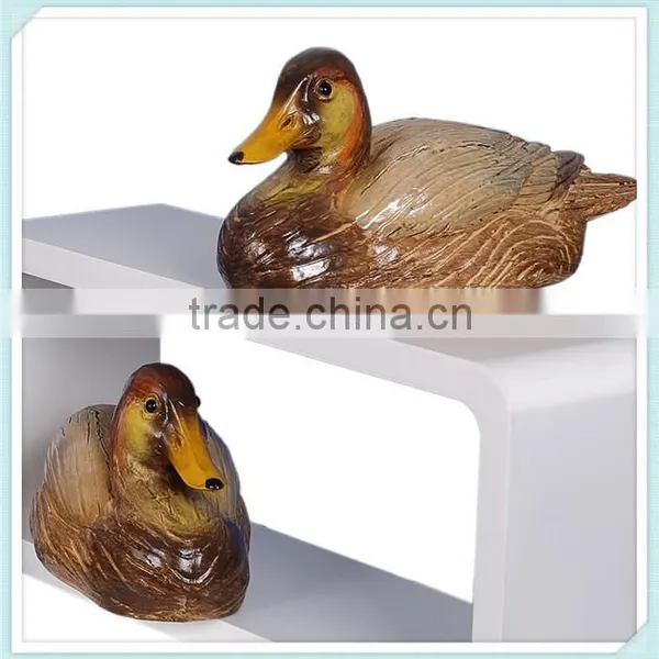 Handmade Resin Duck Figurine for Home Decoration photo-3