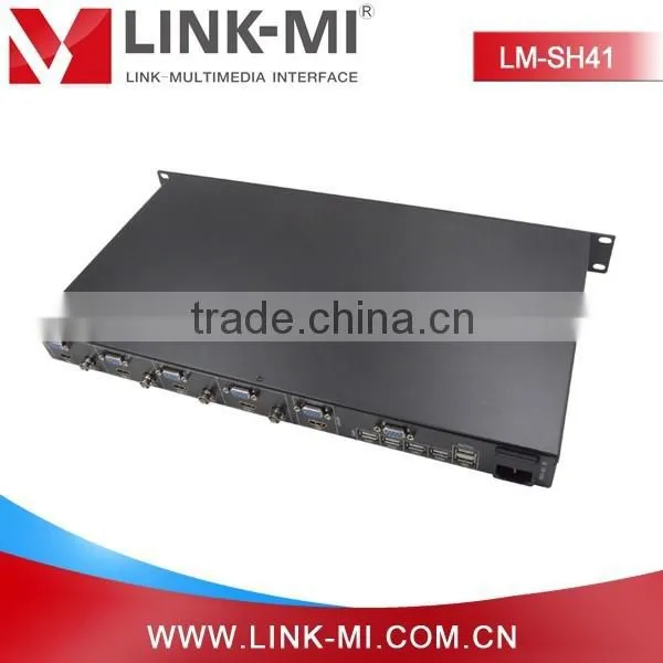 LINK-MI LM-SH41 High Performance 4 Digital/Analog Video HDMI/VGA/CVBS to HDMI VGA 4x1 Video Wall Processor photo-5