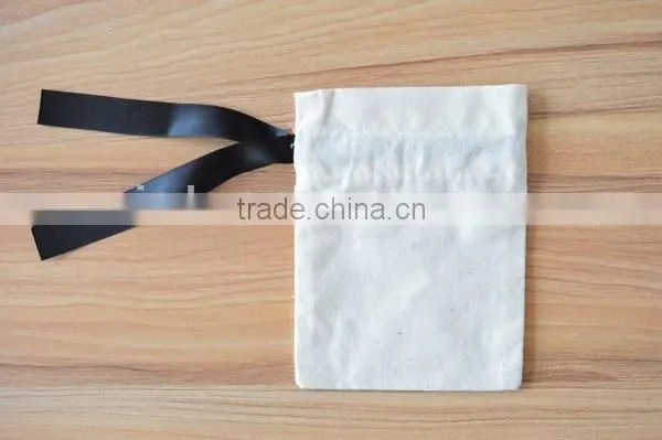 Custom Cotton Bag Drawstring Bag Jewelry Pouches (20150729J59) photo-4