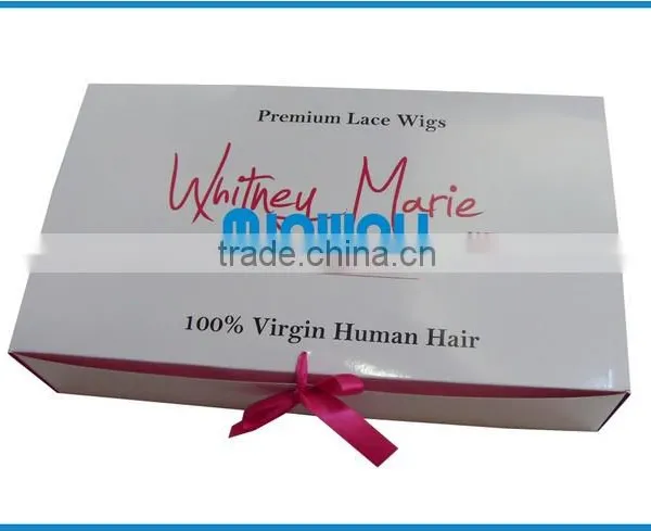 Hair Package Box With Logo for Hair Extension Wig