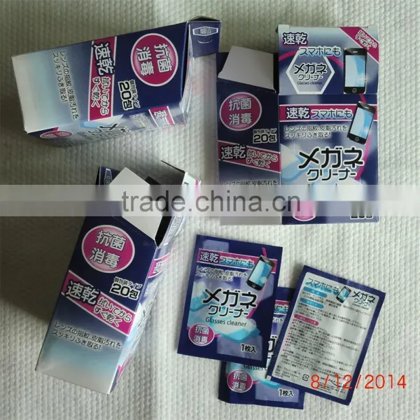Individually Wrapped Lens Cleaner, Glasses Wet Wipe Cleaning Kits, CE Certification photo-2