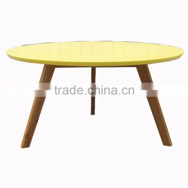 Europe 100% Bamboo Oval Modern Coffee Table photo-2