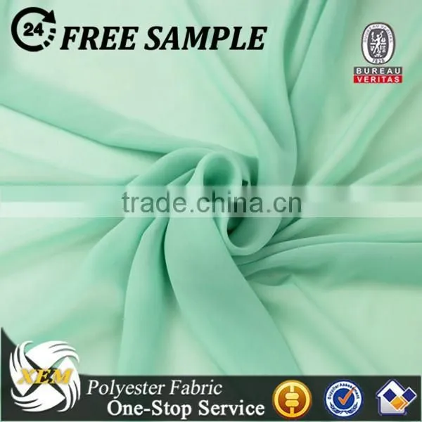 Soft and Thin PET Blended Yarn Crepe Chiffon Fabric photo-2