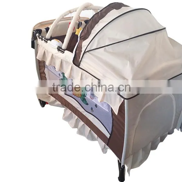 Baby Playpen With Canopy, Travel Luxury Baby Playpen, Outdoor Folding Children Playpen photo-5