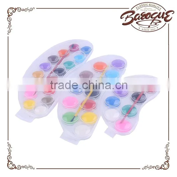 2016 New Style 8/12/16 Colors Moonlike Powder Watercolor Paint Cakes Set Professional Quality in Plastic Box photo-6