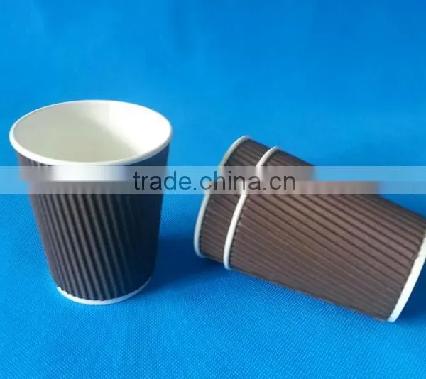 2016 New Design With 12oz Ripple Wall Paper Coffee Cups for Hot Drink From China photo-3