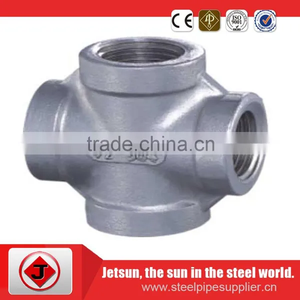 B16.11 Forged Pipe Fittings Stainless Steel Socket Cross photo-4