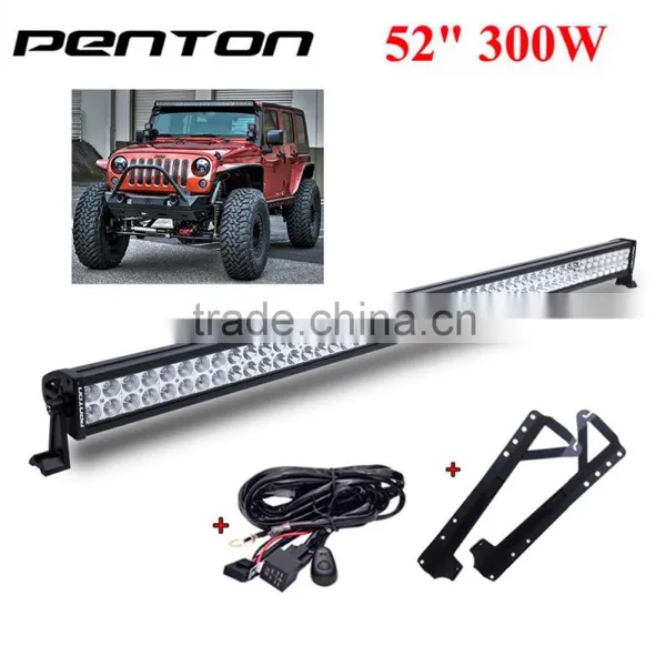 Penton 52Inch 300W Double Row Super Brightness LED Offroad Light Bar for Jeep Wrangler
